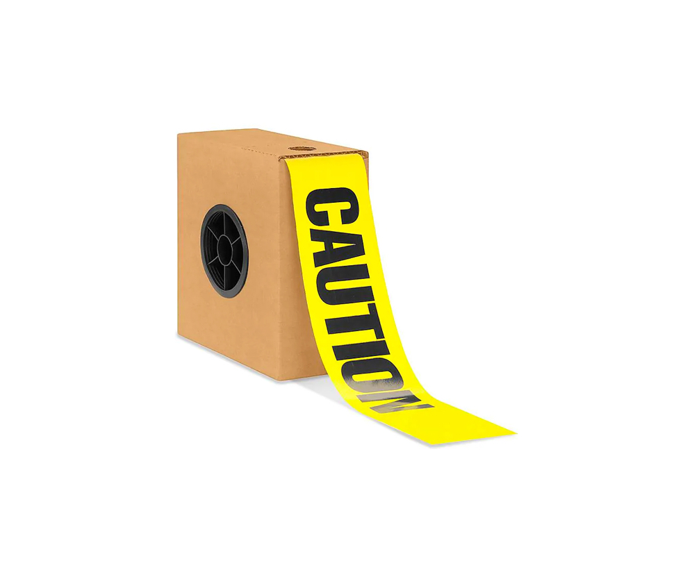Barricade Tape - 3” x 1,000’, “Caution”