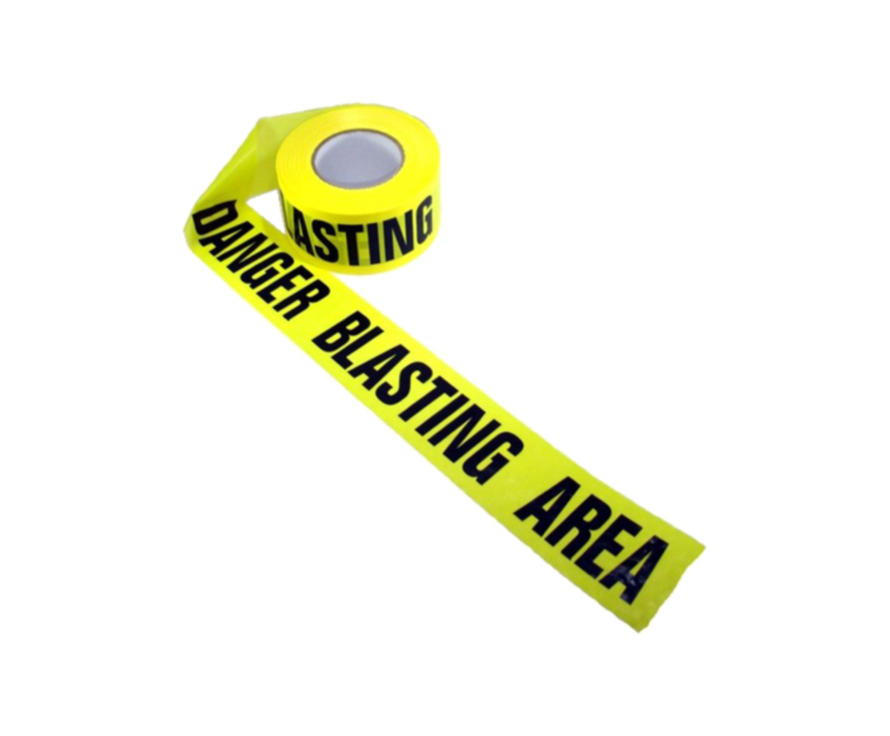 Barricade Tape - 3” x 1,000’, “Danger Blasting Area’
